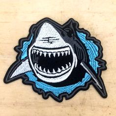 This Is A Brand New Patch That Has Never Been Worn Before. The Patch Can Be Sewn Or Ironed On To Fabric. Largest Great White Shark, Great White Shark, Great White, Color White, Size 2, Mens Accessories, Man Shop, Brand New, Sewing