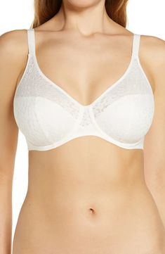 Chantelle Lingerie Norah Comfort Underwire Bra | Nordstrom Seamless Underwire Nursing Bra, Fitted Full Cup Bra With Light Support, White Underwire Bra With Light Support, Elegant Underwire Nursing Bra With Soft Touch, Elegant Full Coverage Nursing Bra With Light Support, Elegant Full Coverage Bra With Light Support, White Full Cup Seamless Nursing Bra, White Seamless Full Cup Nursing Bra, White Seamless Underwire Bra