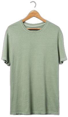 Relaxed Fit Crew T-shirt For Summer, Casual Pre-washed T-shirt For Streetwear, Pre-washed Relaxed Fit T-shirt For Streetwear, Pre-washed Relaxed Fit Summer Tops, Washed Cotton Crew Neck T-shirt, Faded Pre-washed T-shirt For Summer, Basic Distressed Cotton T-shirt, Summer Cotton Crew Neck T-shirt, Casual Green Washed T-shirt