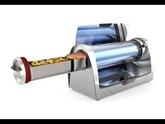 an image of a food slicer that is being used to make some kind of meal