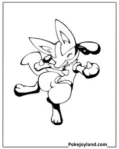 an image of a pokemon coloring pages