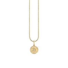 Gold & Diamond Tiny Star of David Coin - Sydney Evan Fine Jewelry Yellow Gold Star Charm Pendant Necklace, Yellow Gold Charm Necklace With Star Of David Charm, Yellow Gold Medallion Necklace With Star Charm, Yellow Gold Medallion Necklaces With Star Charm, White Gold Necklace With Star Charm, Jewish Star, Tiny Star, Delicate Design, Star Of David