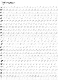 the uppercase and lowercase letters are shown in this handwritten handwriting practice sheet