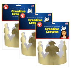 3 pack of creative crown crowns for children