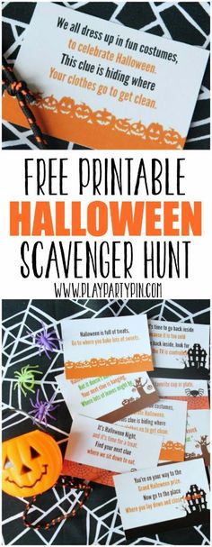 free printable halloween scavenger hunt for kids