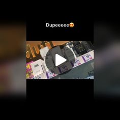 an advertisement for dupeeeee is shown in the middle of a video screen