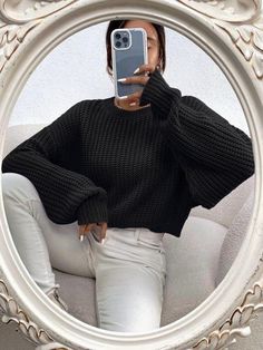 LADIES WOMENS CHUNKY KNITTED SOLID CASUAL BAGGY WINTER OVERSIZED CROP JUMPER TOP Lederhosen Outfit, Coffee Sweater, Oversize Pullover, Drop Shoulder Sweater, Cold Shoulder Long Sleeve, Women Sweaters, Long Sleeve Pullover Sweater, Drop Shoulder Sweaters, Oversized Pullover