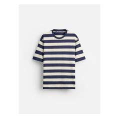 Regular fit T-shirt made of dense cotton. Crew neck. Short sleeves. Classic Striped Crew Neck T-shirt, Classic Striped Cotton T-shirt, Classic Blue T-shirt For Summer, Zara Striped Crew Neck Top, Zara Graphic Tee With Crew Neck, Zara Graphic Tee Cotton T-shirt, Striped Cotton Graphic Tee, Zara Cotton Graphic Tee, Zara Crew Neck T-shirt With Relaxed Fit