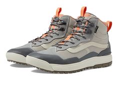 Vans UltraRange EXO Hi Gore-Tex Warm Weather MTE-2 - Shoes : Gray/Multi : Enjoy your hiking session wearing the Vans UltraRange EXO Hi Gore-Tex Warm Weather MTE-2 Sneakers. Leather and textile upper. MTE-2 HydroGuard 360&,#176, package is watertight and stretchable, which results in comfortable, breathable waterproof technology. Zonal MTE-2 Primaloft insulation package uses a high-quality microfiber thermal insulation system to mimic the warmth-providing properties of down, keeping you warm with Vans Waterproof Functional Hiking Boots, Vans Waterproof Hiking Boots For Outdoor, Vans Functional Hiking Boots For Outdoor, Vans Functional Hiking Boots For Outdoor Activities, Waterproof Vans Hiking Boots For Outdoor, Vans Waterproof Hiking Boots, Vans Hiking Boots For Outdoor Activities, Waterproof Vans Sneakers For Outdoor Use, Functional Vans Hiking Boots For Outdoor