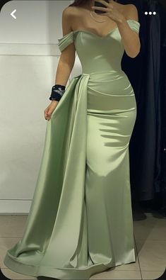 Prom Dress With Train, Prom Dresses Sleeveless, Pretty Prom Dresses, فستان سهرة, Dress Dusty, Satin Prom Dress, Glam Dresses