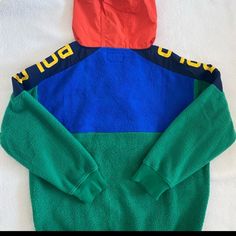 Polo Ralph Lauren Terrain Fit's Like A Large. New. Polo Sportsman. Multi Color Blue Color Block Track Jacket For Winter, Green Color Block Track Jacket For Winter, Color Block Long Sleeve Athleisure Outerwear, Blue Athleisure Outerwear With Color Block, Blue Color Block Athleisure Outerwear, M Performance, Ralph Lauren Green, Lauren Green, Men's Polo