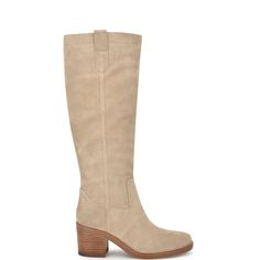 Light Colored Boots, Fall Knee High Boots, Tan Tall Boots, Knee High Boots Suede, Suede Boots Outfit, Tall Suede Boots, Knee Boots Flat, Tan Suede Boots, Cream Boots