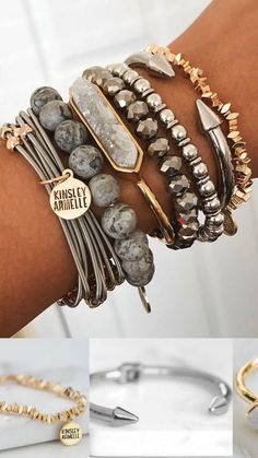 Glimmer Bracelet Stack is 40% off this week only! 🤩 Offer Expires: 10/03/2021 Bracelets Stacked, Stacked Beaded Bracelets, Stacked Bracelets, Stack Bracelets, Beaded Jewelry Bracelets, Gray Jewelry, Jewelry Girl, Trending Bracelets, Video Fashion