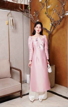 Very elegant design Feminine Long Sleeve Evening Dress, Elegant Full-length Evening Dress For Spring, Spring Formal Full-length Evening Dress, Festive Formal Feminine Dresses, Spring Full Length Evening Dress, Chic Full Length Evening Dress For Spring, Chic Full Length Spring Evening Dress, Chic Full-length Spring Evening Dress, Dressy Long Sleeve Evening Dress For Spring