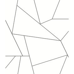 an abstract drawing with lines in the shape of squares and rectangles on a white background