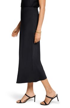 Complete your office or formalwear looks with this versatile crepe skirt that's sure to be a timeless favorite. 31" length Pull-on style Unlined 67% recycled polyester, 33% polyester Machine wash, line dry Imported Elegant Solid Color Maxi Skirt For Daywear, Versatile Flowy Skirt For Work, Versatile Midi Length Workwear Bottoms, Versatile Midi Length Bottoms For Workwear, Elegant Daywear Pencil Skirt, Elegant Long Pencil Skirt For Daywear, Elegant Midi Skirt For Daywear, Elegant Long Pencil Skirt, Modern Lined Maxi Skirt For Work