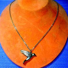 This is a beautiful silver bird in flight necklace, I ran out of my testing acid but it looks as if it could be sterling, but I'm not going to say for sure I'm not 100%. I sell a lot of sterling but this one I can't seem to make the decision if it is or not My testing acid hasn't came in yet. Silver Bird-shaped Sterling Silver Necklace, Sterling Silver Bird Necklace, Silver Bird Design Pendant Necklace, Silver Bird Pendant Jewelry, Silver Bird-shaped Jewelry As Gift, Silver Bird-shaped Jewelry For Gift, Silver Bird Shaped Jewelry For Gifts, Sterling Silver Necklace With Bird Design, Silver Sterling Silver Necklace With Bird Design