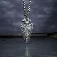 Stainless Steel Viking Spear Head Pendant with Helm of Awe-Viking Necklace-Norse Spirit Warrior Style Silver Stainless Steel Jewelry, Silver Stainless Steel Warrior Jewelry, Medieval Style Metal Engraved Necklaces, Viking Style Engraved Metal Necklaces, Handmade Viking Style Jewelry For Outdoor, Viking Style Silver Outdoor Jewelry, Viking Style Silver Stainless Steel Necklaces, Viking Style Stainless Steel Silver Necklaces, Viking Style Stainless Steel Pendant Necklace