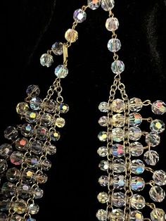 Amazing Designer Unsigned Aurora Borealis Crystal Vintage Necklace-Statement | eBay Aurora Borealis Crystal, Necklace Statement, Aurora Borealis, Vintage Necklace, Aurora, Statement Necklace, Sparkle, Beads, Crystals