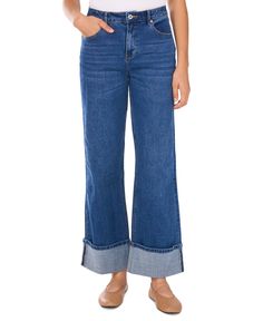 in stock Cuffed Denim Jeans, Independent Women, Cozy Knits, Dillard's, Buy 1, Wide Leg Jeans, Jeans Pants, Cotton Spandex, Denim Women