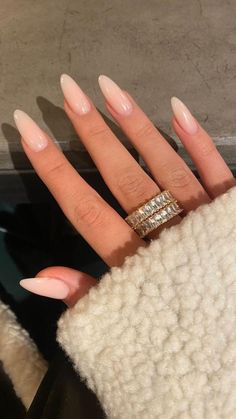 Milky Nails, Nude Nail Designs, Smink Inspiration, Casual Nails, Classy Acrylic Nails