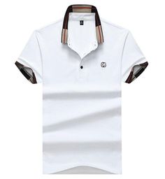 White Polo T-shirt With Striped Collar, Fitted Polo Shirt With Casual Collar For Summer, Slim Fit Polo Collar Shirt For Summer, Summer Slim Fit Shirt With Polo Collar, Slim Fit Short Sleeve Polo Shirt For Summer, Fitted Tops With Casual Collar For Workwear, Classic Fitted Collared Tops, Fitted Cotton Tops With Casual Collar, White Cotton Polo Shirt With Striped Collar