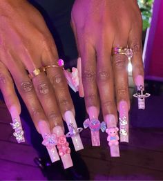 Checkered Nails, Crazy Nail Designs, Butterfly Nail Designs, Crazy Nails, Acrylic Nails Coffin Pink