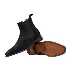 John Varvatos Amsterdam Men's Shoes Black Suede Leather Chelsea Boots (JV1002) Material: Suede Leather Hardware: None Color: Black Color Code: 237 Outer Sole:Leather Outsole Genuine Suede Leather Classic Chealsea Design Fabric Pulltab Handmade in Italy F3664Y3-AMSTERDAM-BLACK A Few Words from the Brand A classic chelsea boot with refined textures. The Amsterdam Boots are crafted from luxury suede using old-world techniques and craftsmanship. The suede is completed with a rapid stitch constructio Mushroom Brown, Mens Shoes Black, Leather Hardware, Black 13, Leather Chelsea Boots, John Varvatos, Design Fabric, Chelsea Boot, Color Code