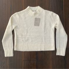 Nwt Everlane Women’s Alpaca Merino Wool Blend Sweater Size Xs Please See All The Pictures For Details. Stored In A Pet And Smoke Free Place. Priority Shipping With Tracking Info. If You Are New To Poshmark Get $10 With Code “Californian1” To Sign Up. 2nd And 3rd Item Get Free Shipping If You Purchase Them As A Bundle From My Closet. Thank You Classic White Soft Knit Sweater, White Everlane Tops For Spring, Classic White Soft Knit Top, Everlane White Tops For Spring, Fitted White Soft Knit Sweater, Classic Cream Merino Wool Tops, Everlane Long Sleeve Sweater, Cuyana Oversized Alpaca Sweater, Hand-knitted Cream Wool Sweater