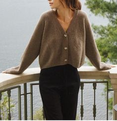 Beachwood Baby Cardigan Cafe, Hipster Clothing, Brown Cardigan, Clothes Basket, Cardigan Crop, Casual Cardigans, Black White Pink, Cashmere Cardigan, Dope Outfits