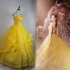 beauty and the beast cosplay dress from disney's live - action movie