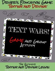 the text wars game and group activity