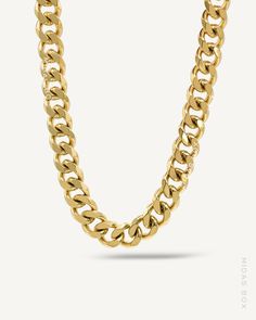 Metal: Stainless Steel Finishing: 18K Yellow Gold PVD Coating Chain: Thickness: 12mm, Can be adjustable from 14" to 18" Model: Adjusted to 14" SKU: MBSNK011002 Hypoallergenic Waterproof Tarnish Resistant Pvd Coating, Types Of Gold, Golden Jewelry, Miami Cuban, Jewelry Care, Gold Jewelry, Miami, 18k Gold, Yellow Gold