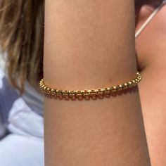 Gold filled venetian box chain toggle bracelet | Camille Jewelry Hypoallergenic Yellow Gold Bangle Chain Bracelet, Dainty Gold Flexible Chain Bracelet, Everyday Flexible Round Gold Bracelet, Dainty Gold Plated Box Chain Bracelet, Box Chain Tennis Bracelet As A Gift, Dainty Yellow Gold Bracelets With Box Chain, Dainty Box Chain Bracelet, Gift Box Chain Tennis Bracelet, Flexible Gold Bracelet For Everyday Wear