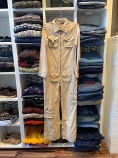 multi-pocket coveralls Tagged Size: XS Pit to Pit: 17" Length: 59" Arm: 23" Inseam: 29" Price: $60 SHIP TO CANADA & USA ONLY  ALL SALES FINAL  IG: @ judyjeanvintage  27 William St. Paris ON.  #vintage #retro #garage #jumpsuit #cream Casual Fitted Jumpsuits And Rompers With Multiple Pockets, Fitted Casual Jumpsuits And Rompers With Multiple Pockets, Utility Style Workwear Jumpsuits With Cargo Pockets, Utility Jumpsuits With Cargo Pockets For Work, Utility Workwear Jumpsuits And Rompers With Multiple Pockets, Utility Jumpsuits And Rompers With Cargo Pockets For Work, Fitted Cargo Style Jumpsuits And Overalls, Fitted Cargo Style Overalls And Jumpsuits, Spring Cargo Style Overalls