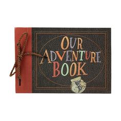 a book with the words our adventure book written on it