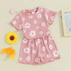 Dress your little one in style this summer with our SUMMER FLOWER Outfit! Featuring adorable floral prints and available in three vibrant colors, this cute set is perfect for warm days. Give your baby girl a fashionable look while keeping her comfy and cool! Playful White Floral Print Sets, Playful Multicolor Sets With Floral Print, Casual Sets For Playtime In Summer, Casual Summer Playtime Sets, Playful Playwear Sets For Spring, Spring Playful Loungewear Sets, Playful Spring Playwear Sets, Pink Cotton Sets For Summer, Playful Spring Loungewear Sets