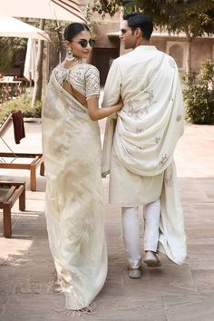 Ivory jacquard kurta with all over handwoven geometric pattern and gold highlights. Paired with straight pant. - Aza Fashions Wedding Kurta With Woven Motifs, White Dupatta With Woven Motifs For Wedding, Traditional Drape Kurta With Woven Motifs For Wedding, Wedding Kurta With Woven Motifs And Traditional Drape, White Tussar Silk Dupatta With Woven Motifs, Wedding Kurta With Woven Motifs For Transitional Season, Transitional Wedding Kurta With Woven Motifs, Transitional White Traditional Wear With Woven Motifs, White Dupatta With Woven Motifs For Transitional Season