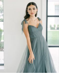 Blue Bridesmaid Dress, Tulle Fabric, Diy Dress, Tulle Dress, A Romantic