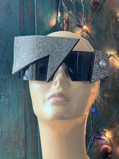 Metallic Leather, Original Design, Costume Accessories, Goggles, Performance Art, Headpiece, Concept Design, Design Studio, Original Designs