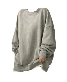 Oversized Gray Sweater Solid Color, Oversized Gray Solid Color Sweater, Oversized Gray Sweater In Solid Color, Oversized Heather Grey Crew Neck Sweater, Casual Oversized Gray Sweater, Gray Oversized Casual Sweater, Oversized Gray Casual Sweater, Oversized Solid Color Sweatshirt For Fall, Oversized Solid Color Fall Sweatshirt