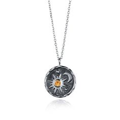 This Sun Moon Phase Necklace is the perfect way to show your allegiance to the Wiccan faith. It features a sun and moon charm, both symbols of Wicca's two most important aspects. The necklace also has a phase charm, a reminder that everything in life is temporary and that nothing stays the same forever. Specification:Material; Alloy Size Information:Pendant: 2.5cmChain length:46+5cm Cresent Moon Necklace, Sun And Moon Necklace, Ladies Necklace, Lovers Necklace, Coin Pendant Necklace, Gothic Necklace, Round Pendant Necklace, Moon Pendant Necklace, Chain Fashion