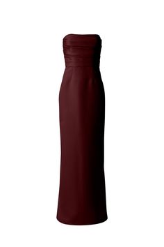 The strapless bodice of this faille style has exquisite pleated detailing for a polished look and sits atop a chic and statuesque column skirt. Shown in Ice. Fantasy Inspo, Amsale Bridesmaid, Amsale Dress, Column Skirt, Pleated Bodice, Little White Dresses, Polished Look, Red Formal Dress, Bridal Gowns