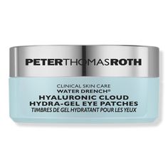 Water Drench Hyaluronic Cloud Hydra-Gel Eye Patches - Peter Thomas Roth | Ulta Beauty Dry Under Eyes, Sensitive Acne Prone Skin, Under Eye Makeup, Eye Makeup Application, Under Eye Mask, Marshmallow Root, Best Eye Cream, Peter Thomas Roth, Eye Patches