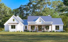 this is a computer rendering of these country house plans with porches and wraparound porches