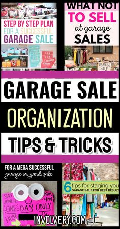 garage sale organization tips and tricks