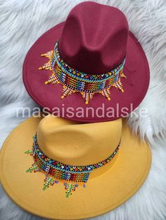 You want to feel the beauty, you want to run that city, you want to be the best then to finalize the masterpiece you need fedora hat. This a combination of African hat of diffrent colours. The colours are well selected to match and alway fit any of your outfit. The upper part has a perfect beaded pattern which always shine and stand on it's own The pattern are multicolored with all beads put in consideration Beads can be made based on your colours prefence.it can be worn during party, beach part Trendy Curved Brim Fedora For Festival, Trendy Brimmed Hats For Festivals, Trendy Brimmed Festival Hats, Trendy Short Brim Felt Hat For Festivals, Trendy Wide Brim Fedora For Festivals, Trendy Adjustable Fedora For Festival, Trendy Wide Brim Felt Hat For Festivals, Trendy Flat Brim Fedora For Festival, Trendy Fedora For Festival