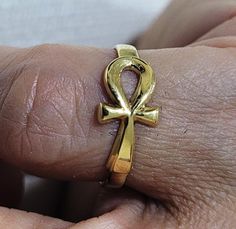 18 kt gold Extravagance Ring decorated with Ankh and Lotus flower. Size: You tell me. Weight: around 2-3 grams. Please give me your phone number to speed shipping, I can't ship without it. Spiritual Gold-plated Yellow Gold Rings, Spiritual Yellow Gold-plated Rings, Spiritual Style Yellow Gold-plated Rings, Spiritual Style Yellow Gold Plated Rings, Gold Ankh Jewelry For Anniversary, Symbolic Ankh Ring As A Gift, Symbolic Ankh Rings For Gifts, Give Me Your Phone, Dope Tattoos