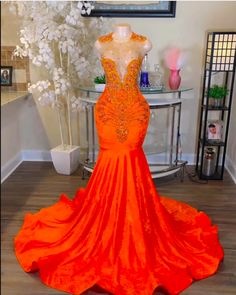 Burnt Orange Prom Dress, Orange Prom Dress, Orange Evening Dresses, Orange Prom Dresses, Sparkly Prom Dresses, Gorgeous Prom Dresses, Prom Girl Dresses, Senior Prom Dresses, Classy Prom Dresses