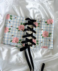 All preorder items ship within 1-2 weeks! Handmade with brand new floral bumblebee gingham fabric Fully lined with silky fabric and plastic-boned Back lace is stretchy, removable, and adjustable Order based off your waist measurement Free U.S. shipping! Pink Corset Belt Suspender, Lace Leg Warmers, Gingham Fabric, Underbust Corset, Silky Fabric, Waist Measurement, Crochet Crop Top, Really Cute Outfits, Cute Crochet